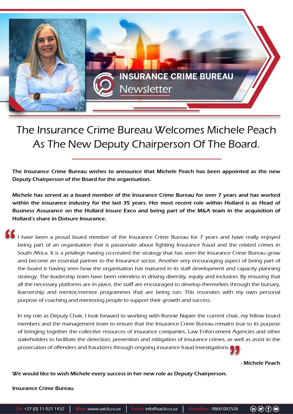 Insurance Crime Bureau Newsletter